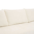 Modular Cloud Sectional Sofa Set with Deep Seating - Choose Beige, Dark Gray, or Dark Brown