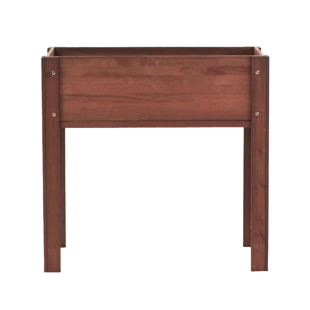 Solid Wood Raised Garden Bed with Legs - Available in Gray, Dark Gray, Dark Brown