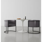 Cosmopolitan Dining Chair with Geometric Metal Frame - Multiple Colors