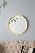 Transitional Mango Wood Wall Mirror with Frame - Multiple Colors