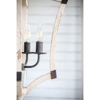 4 Light Chandelier - Cream