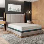 Copper Lux 14" Plush Memory Foam Mattress with Cooling Fabric - White