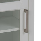 Pure White Single Door Wall Cabinet with Adjustable Shelf - White