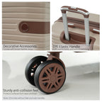 4 Piece Hard Shell Luggage Set with Spinner Wheels - Multiple Colors