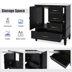 30" Bathroom Vanity with Sink and Soft-Close Drawers - White or Black