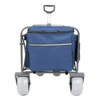 Beach Wagon with Big Wheels for Sand with 500lb Capacity - Dark Blue