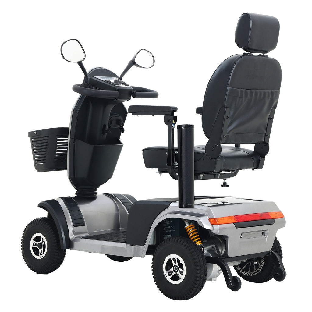 Heavy Duty Mobility Scooter with Long Range and Enhanced Safety - Red, Blue, Black, Gray