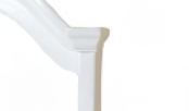 Estrella Vanity & Dresser Mirror with Beveled Edge - White