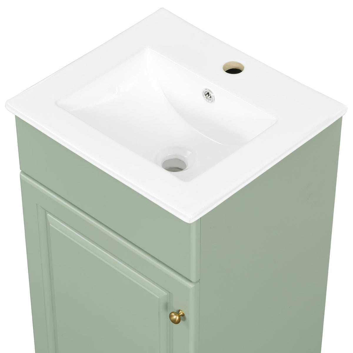 Bathroom Vanity with Sink and Adjustable Shelf - Multiple Colors