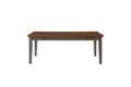 2 Tone 6 Drawer Dining Table with Ample Storage - Gray
