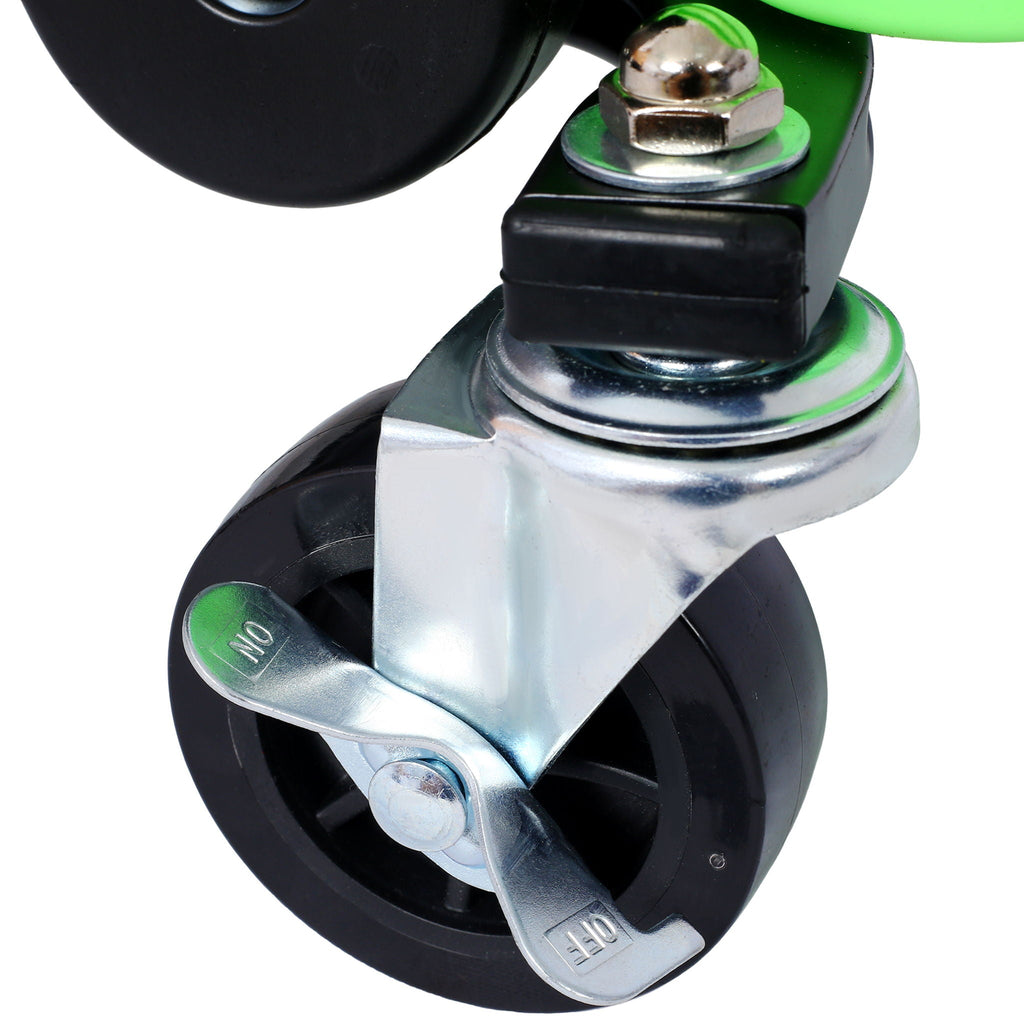 Heavy Duty Mechanic Stool with Tool Storage - Green