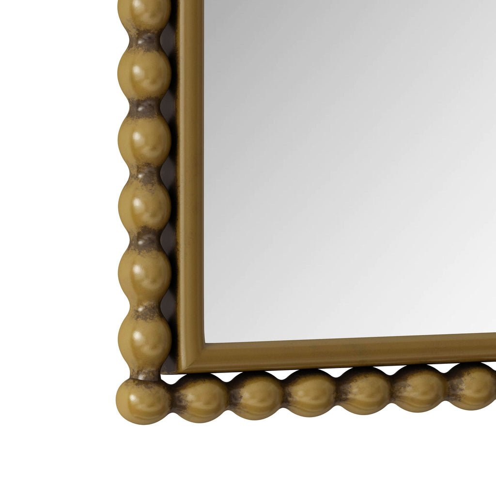 Vintage Iron Art Arch Mirror with Table & Wall Display Options - Gold or Pearl Silver