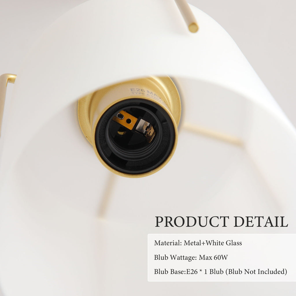 Adjustable Cylindrical Pendant Light with Frosted Glass Shade - Black or Gold