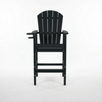 HDPE Bar Height Adirondack Chair with Cup Holder