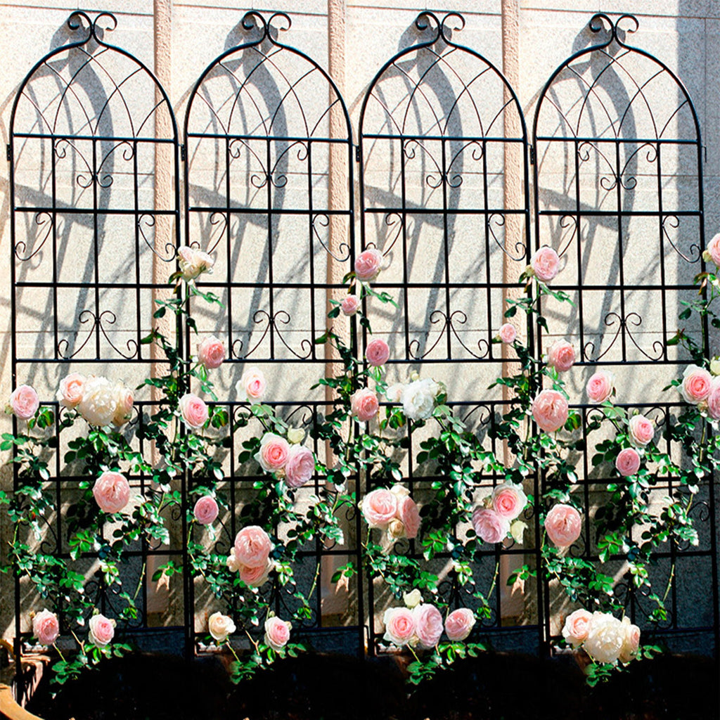 Metal Garden Rustproof Trellis for Climbing Plants – Outdoor Flower Support
