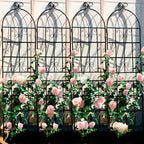 Metal Garden Rustproof Trellis for Climbing Plants – Outdoor Flower Support