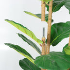 5.2FT Artificial Fiddle Leaf Fig Tree with Decorative Pot – Green Leaves