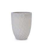 Ceramic Planter with Drainage Hole - White or Light Blue