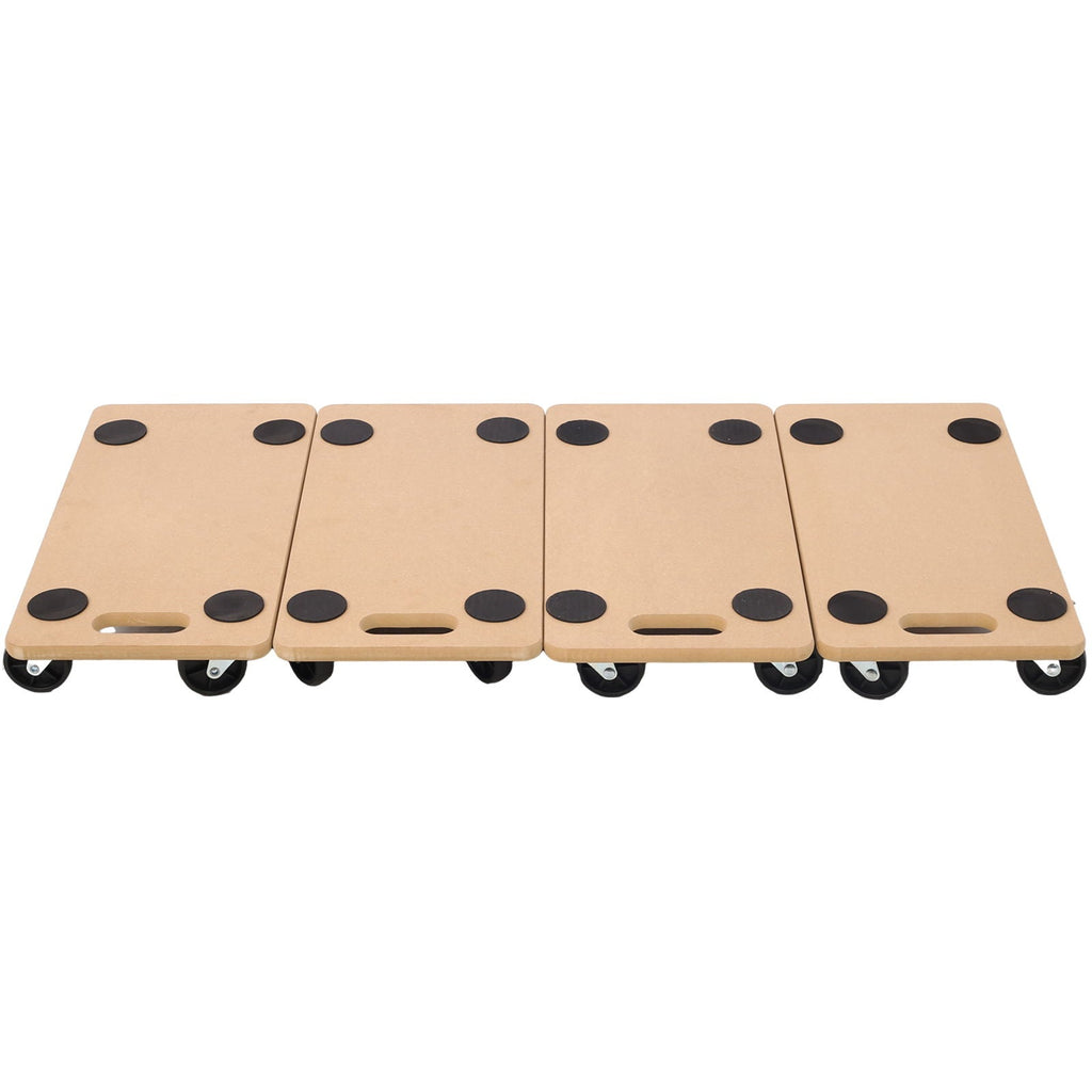 Furniture Moving Dolly, Heavy Duty Wood Rolling Mover with 500 lb Capacity - Natural