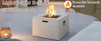 U_Style MGO Outdoor Square Fire Pit with Steel Burner