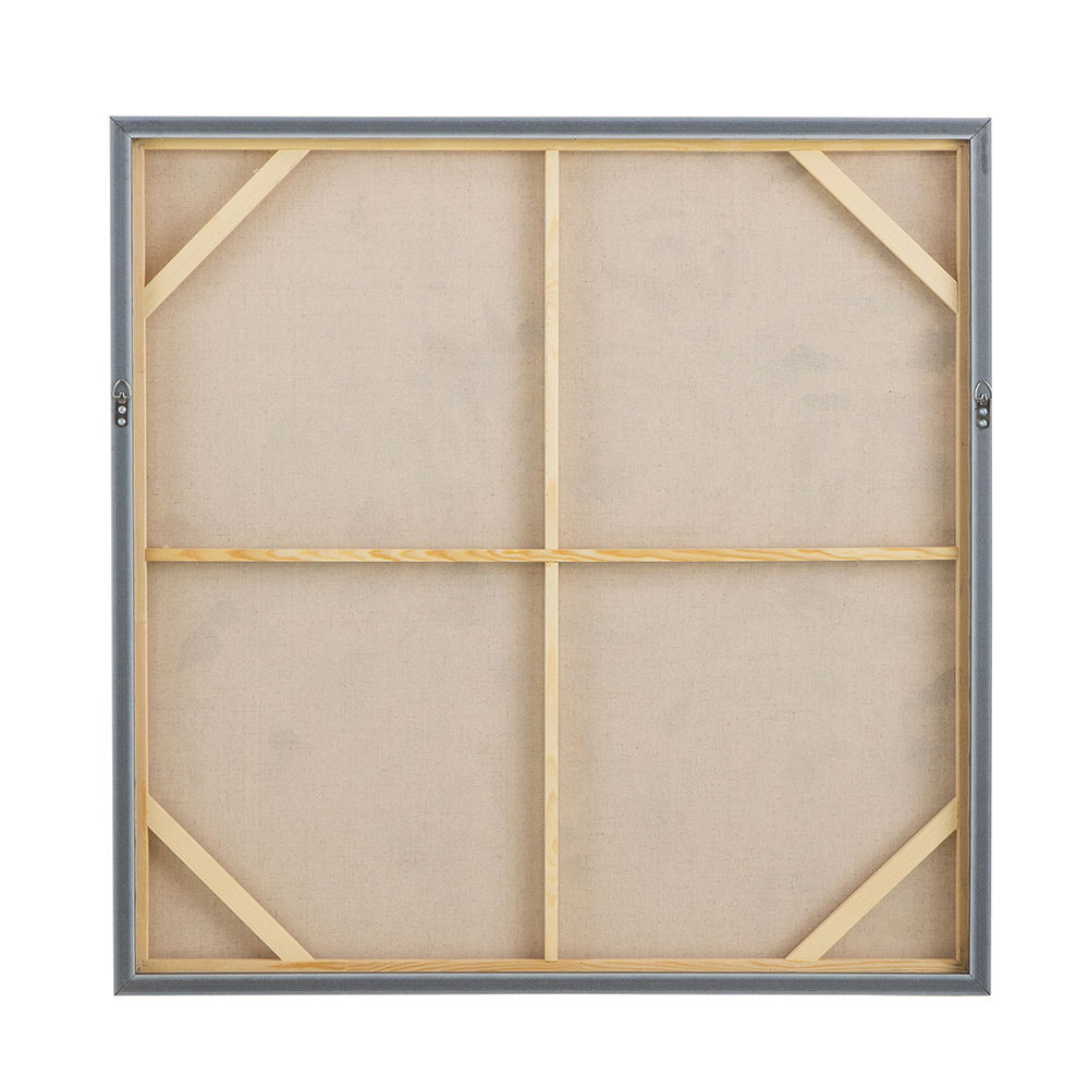 Square Framed Wall Art Flower Canvas Print