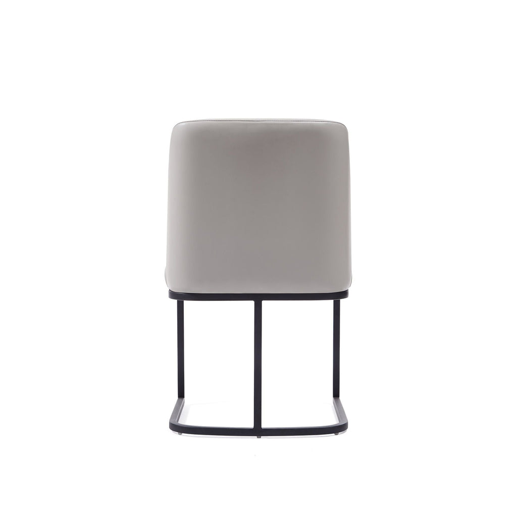 Serena Dining Chair with Geometric Metal Base - Available in Multiple Colors