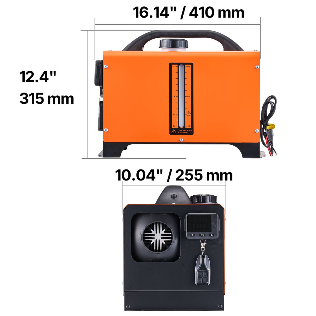 Diesel Air Heater 8 kW DC 12-24 V with Digital Display