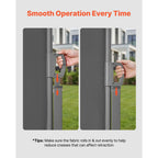 Retractable Side Awning with Waterproof Polyester Fabric - Grey or Beige