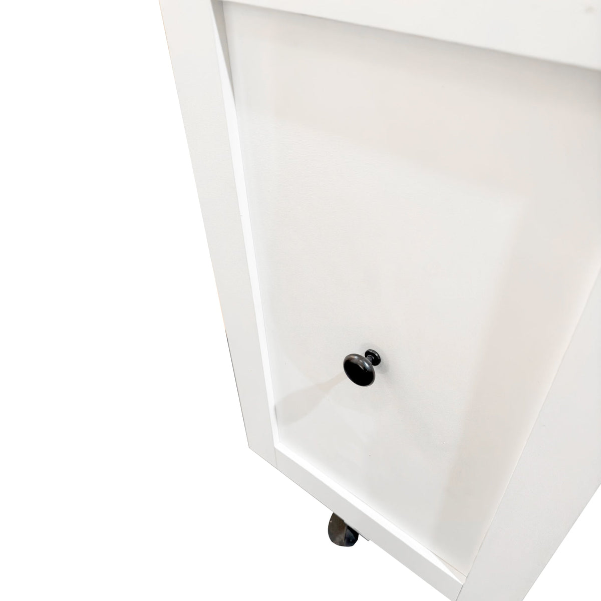 Sliding Snack Cabinet Organizer with Wheels - Particle Board