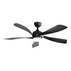 Ceiling Fan With 3-Color Dimmable LED Light - Black