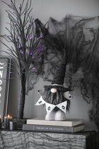 Black Fabric Gnomes Accessories Set with 'Boo' Banner - Set of 2
