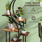 S-Shaped Plant Stand - 8 Tier Plant Shelf