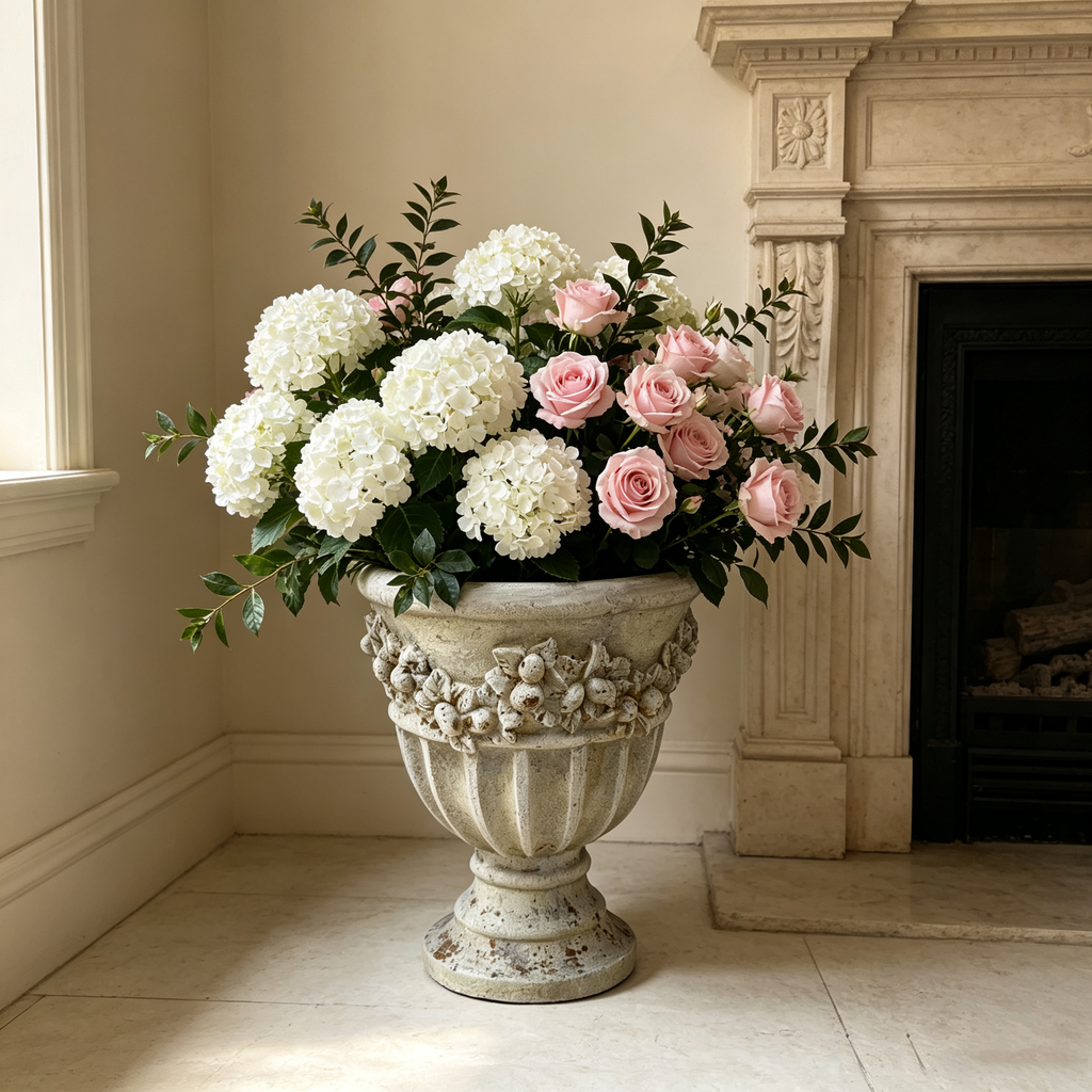 MGO Garden Planter in Rust Finish