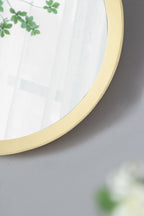 Transitional Mango Wood Wall Mirror with Frame - Multiple Colors