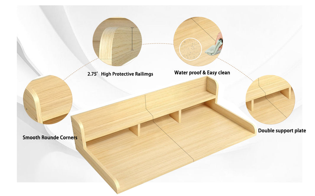 Washer Dryer Countertop with Non-slip Pads - Oak