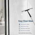 60" x 73" Frameless Sliding Shower Doors with Soft Close - Glass