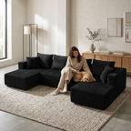 132.1 Inch Modular Sectional Sofa with Double Chaise
