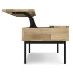 Natural Lift Top Coffee Table with Storage - Mango Wood