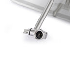 Luxury Rain Shower Head with Adjustable Arm - Brushed Nickel