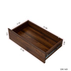 Large Kitchen Hutch Cabinet with Microwave Shelf - Walnut