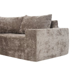 Modular Cloud Sectional Sofa Set with Deep Seating - Choose Beige, Dark Gray, or Dark Brown