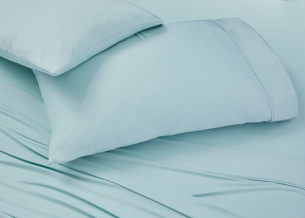 Split King Sheet Set with Powerband – Misty Blue