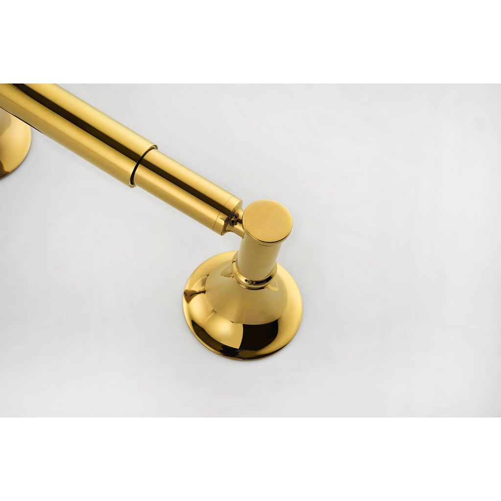 6 Piece Bathroom Accessories Set with Brass Construction - Gold, Matte Black, Brushed Gold