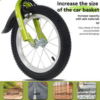 16-Inch Sporty Kids Cruiser Bike with Training Wheels - Green or Pink