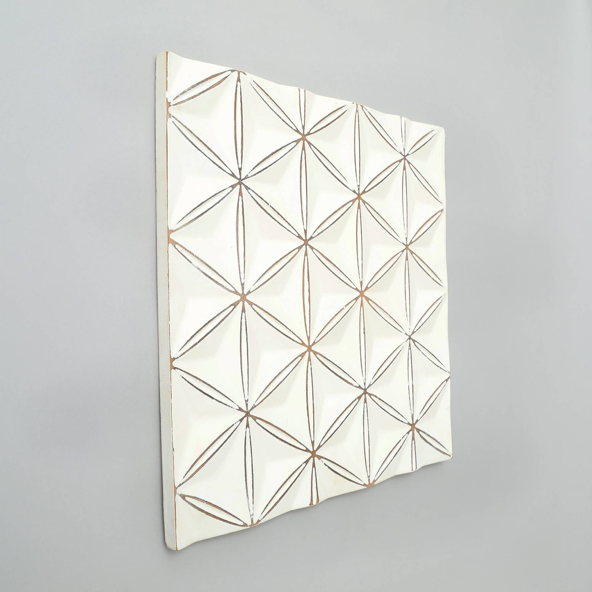 White Wooden Wall Décor with Modern Rustic Touch - White