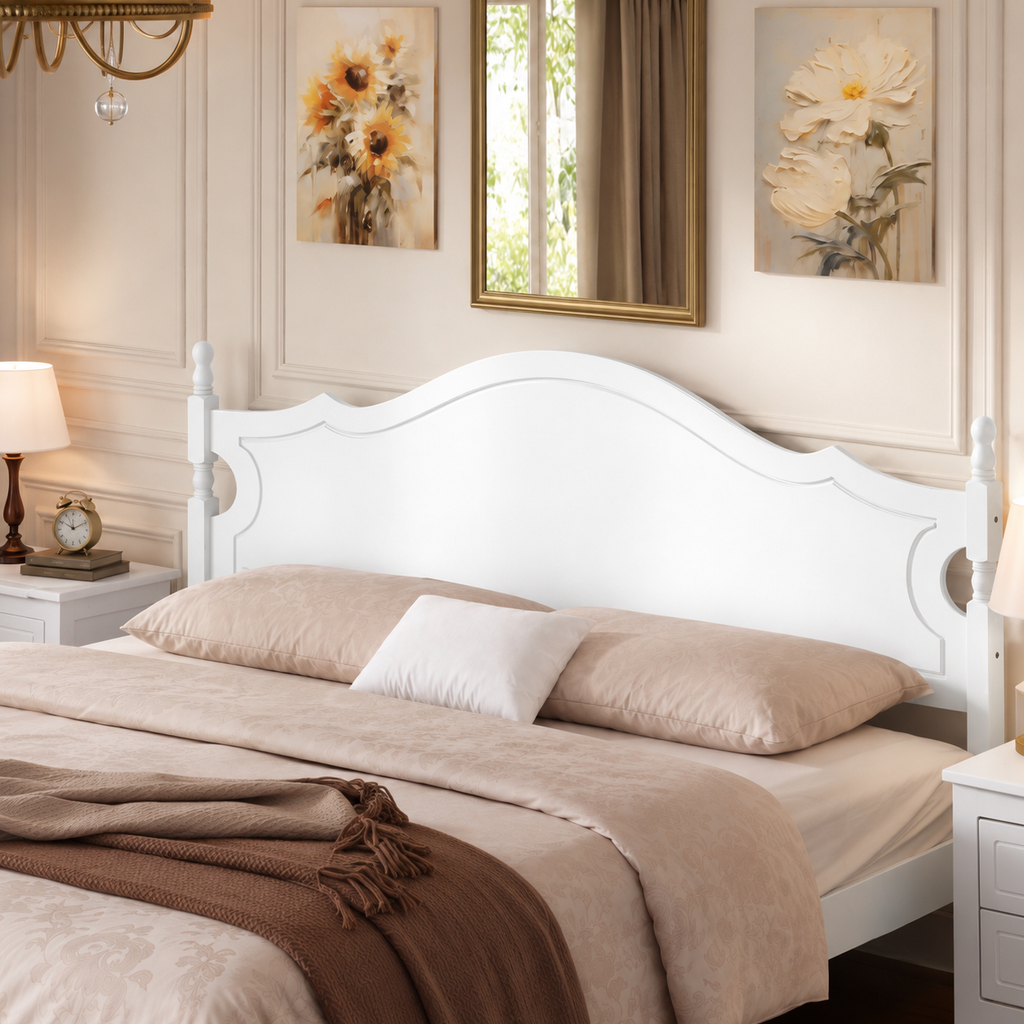 King Bed Frame with Headboard