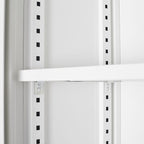 Metal Storage Cabinet With Locking Doors And Adjustable Shelf