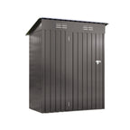 Durable Metal Outdoor Storage Shed with Lockable Door - Gray