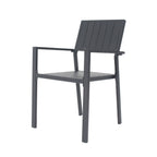 Modern Metal Side Chair Set with Ergonomic Support - Set of 2