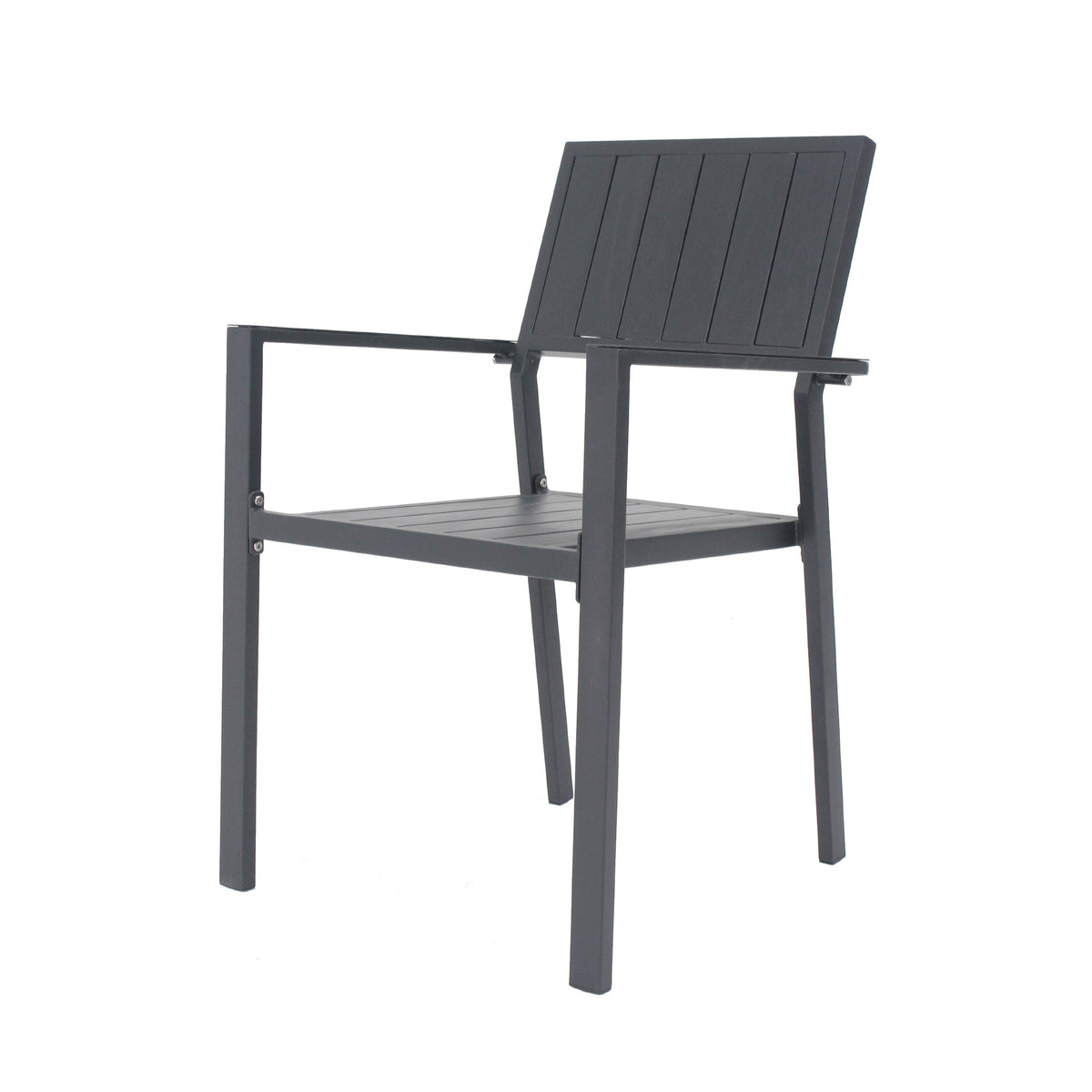 Modern Metal Side Chair Set with Ergonomic Support - Set of 2